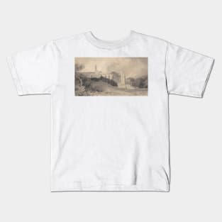 Bolton Priory, Yorkshire by John Sell Cotman Kids T-Shirt